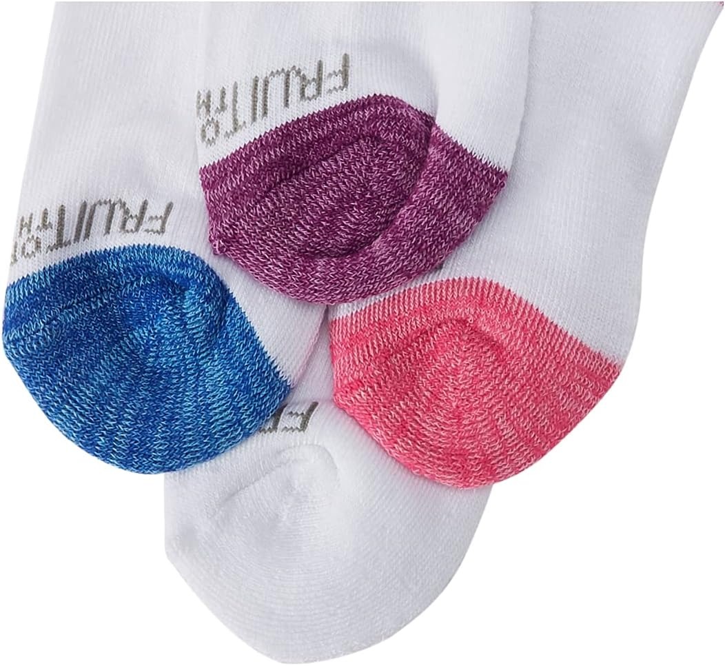 image:imageFruit of the Loom Girls Everyday Essential Soft Cushion SocksWhite
