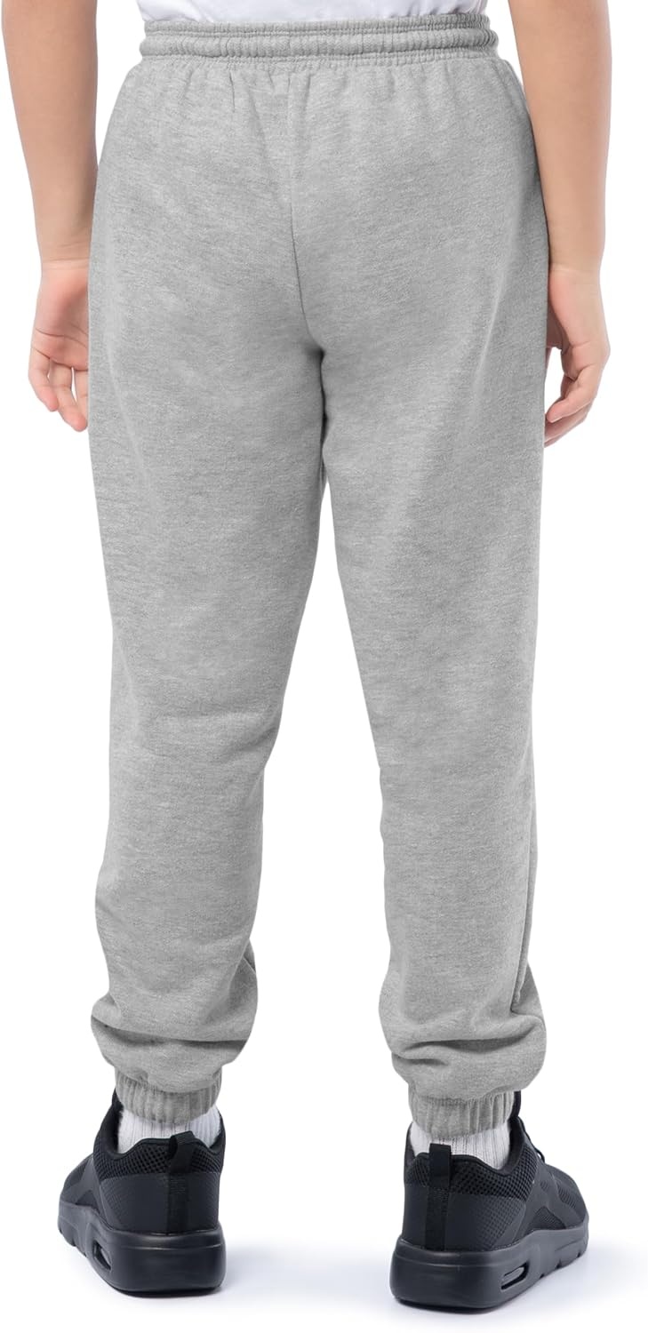 image:imageFruit of the Loom Kids Fleece Jogger Sweatpant 2 PackHeather GreyHeather Grey