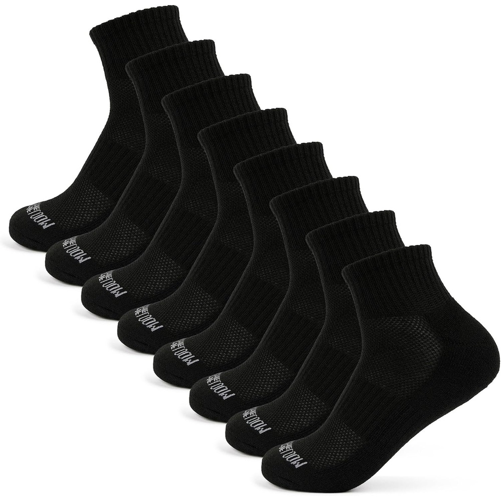 image:imageFruit of the Loom Boys Coolzone Socks Breathable with Half Cushion MultiPacksAnkle 8 Pack Black