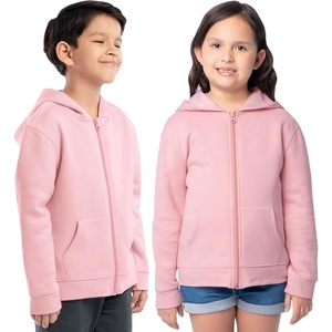 Fruit of the Loom Kids’ Fleece Full Zip Hoodie Sweatshirt(Pink Nectar)