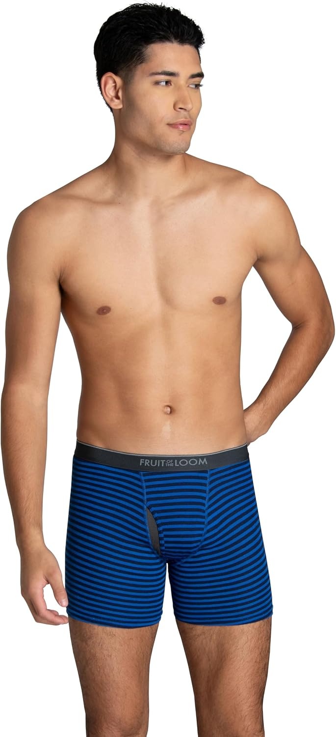 image:imageFruit of the Loom Mens Coolzone Boxer Briefs Moisture Wicking amp Breathable7 Pack StripeSolid