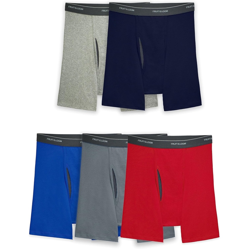 image:imageFruit of the Loom Mens Coolzone Boxer Briefs Moisture Wicking amp Breathable5 Pack  Assorted Colors