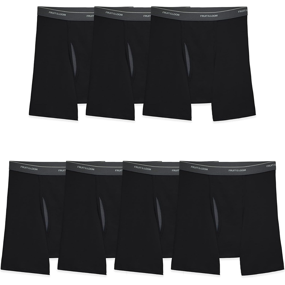 image:imageFruit of the Loom Mens Coolzone Boxer Briefs Moisture Wicking amp Breathable7 Pack  Black