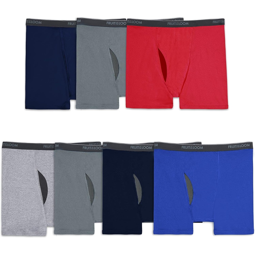 image:imageFruit of the Loom Mens Coolzone Boxer Briefs Moisture Wicking amp BreathableBig Man  7 Pack  Assorted Colors