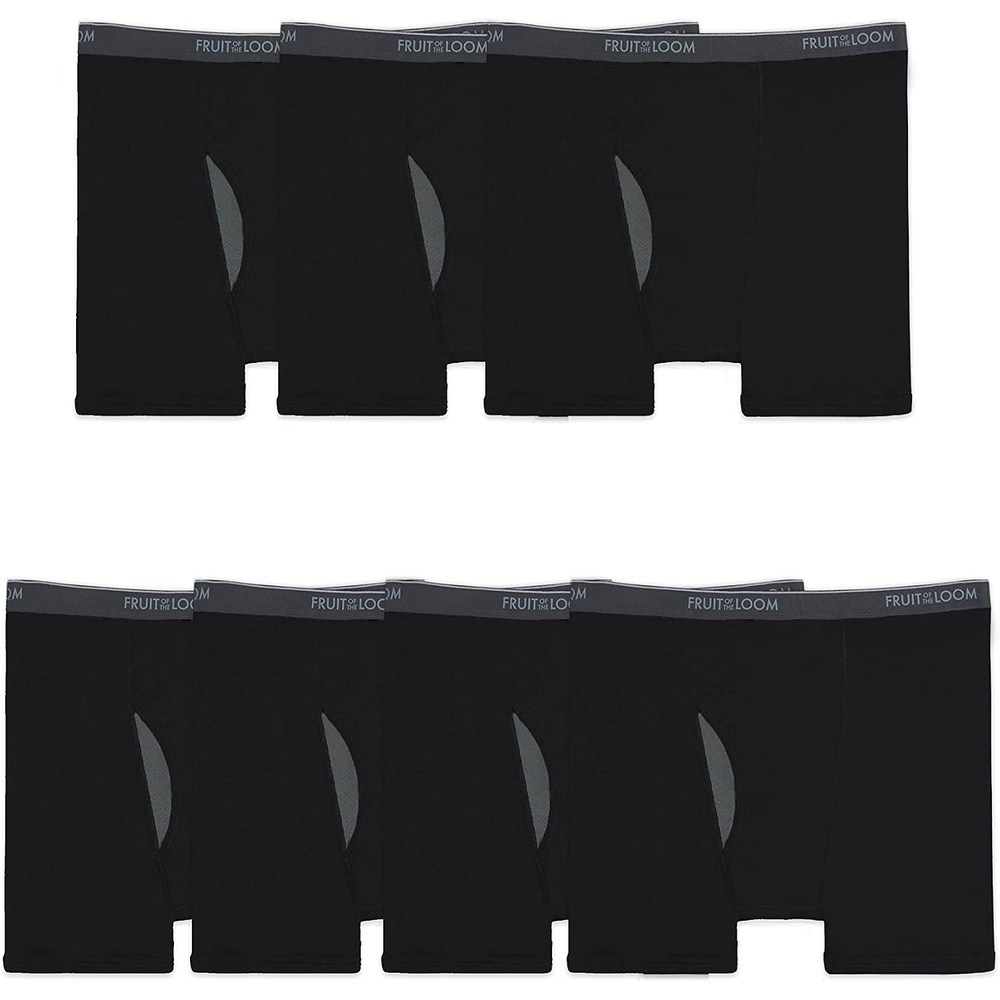 image:imageFruit of the Loom Mens Coolzone Boxer Briefs Moisture Wicking amp BreathableBig Man  7 Pack  Black
