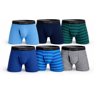Fruit of the Loom Men’s Coolzone Boxer Briefs, Moisture Wicking & Breathable(6 Pack – Assorted Stripe/Solid)