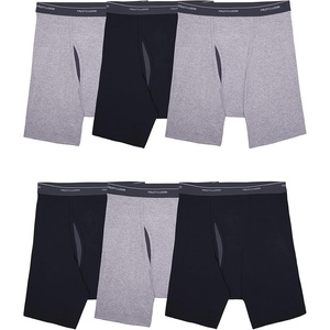 Fruit of the Loom Men’s Coolzone Boxer Briefs, Moisture Wicking & Breathable(6 Pack – Black/Gray)