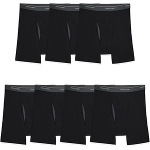 Fruit of the Loom Men’s Coolzone Boxer Briefs, Moisture Wicking & Breathable(7 Pack – Black)