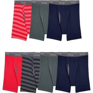Fruit of the Loom Men’s Coolzone Boxer Briefs, Moisture Wicking & Breathable(7 Pack – Stripe/Solid)