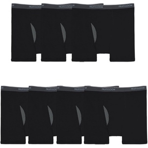 Fruit of the Loom Men’s Coolzone Boxer Briefs, Moisture Wicking & Breathable(Big Man – 7 Pack – Black)