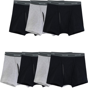 Fruit of the Loom Men’s Coolzone Boxer Briefs, Moisture Wicking & Breathable(Short Leg – 7 Pack – Black/Gray)