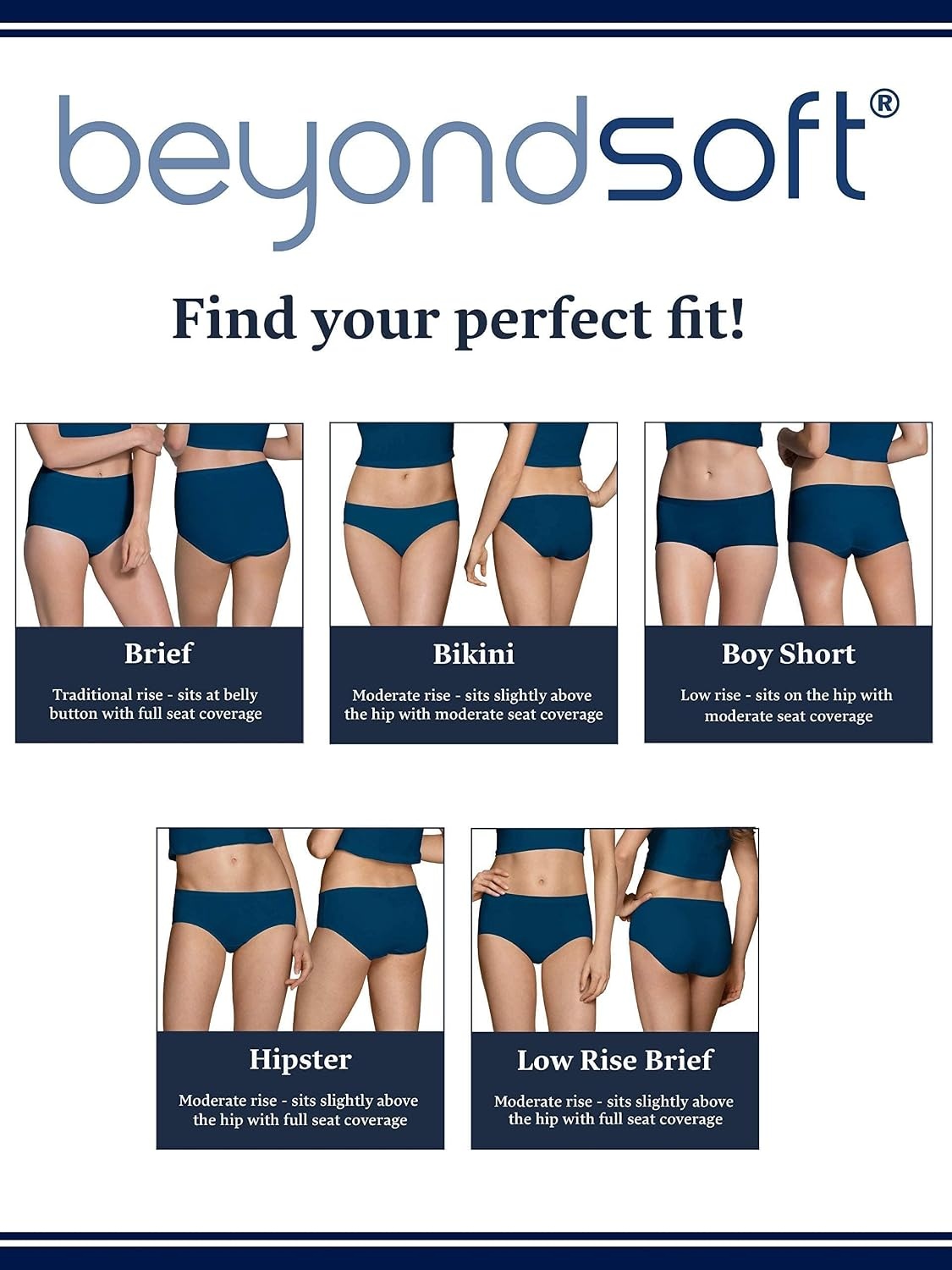 image:imageFruit of the Loom Womens Beyondsoft Underwear Super Soft Designed with Comfort in Mind Available in Plus SizeBikini Cotton Blend 12 Pack Colors May Vary