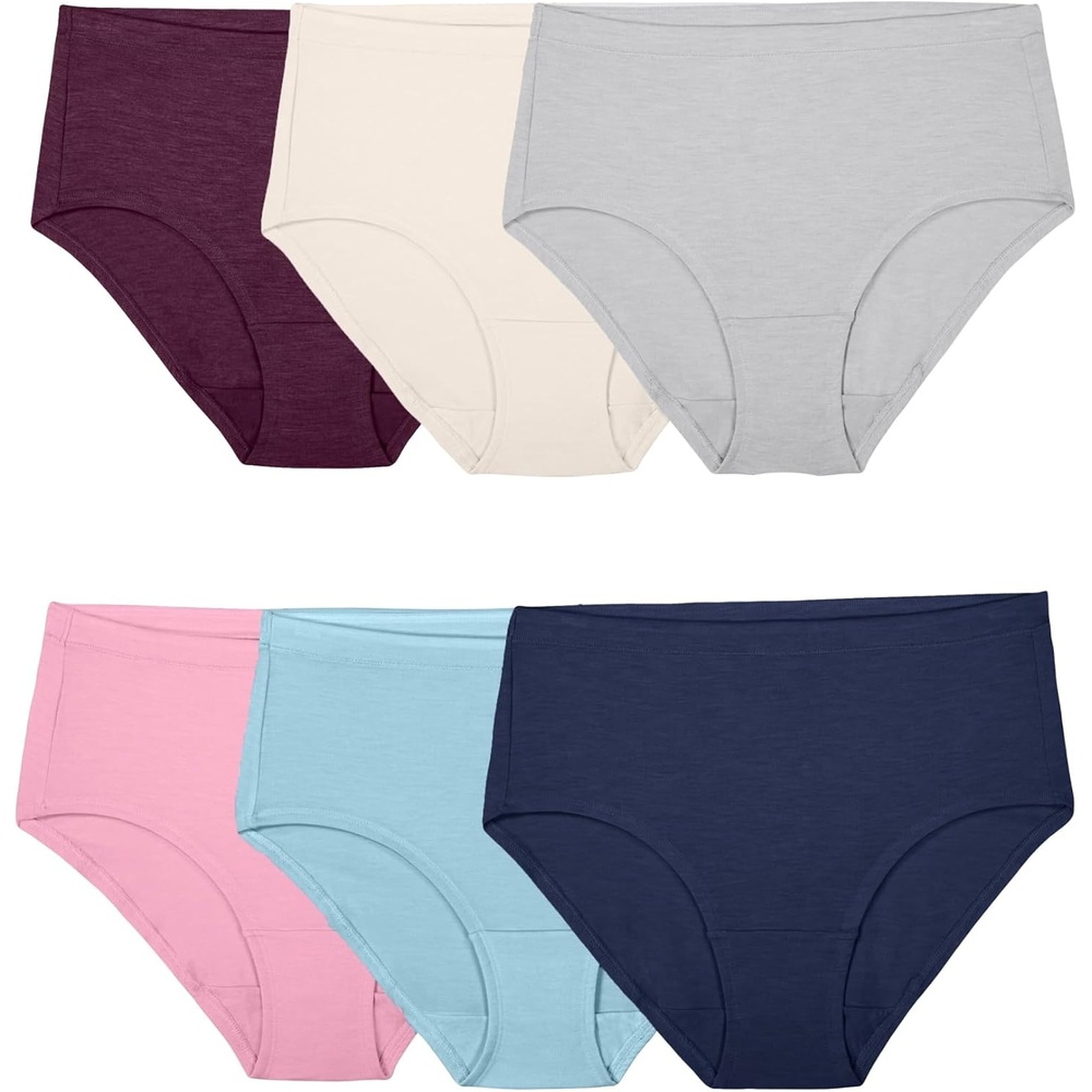 image:imageFruit of the Loom Womens Beyondsoft Underwear Super Soft Designed with Comfort in Mind Available in Plus SizeLow Rise Brief  Modal  6 Pack  Colors May Vary