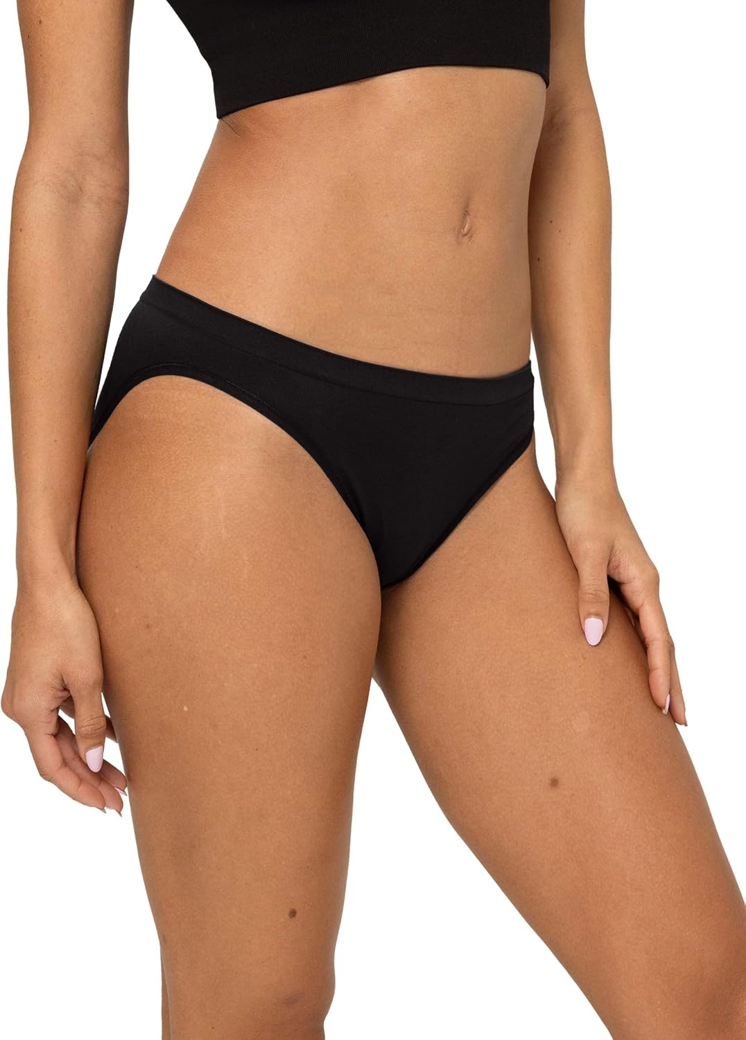 image:imageFruit of the Loom Womens No Show Seamless Underwear Amazing Stretch amp No Panty Lines Smooth Under ClothesBikini 6 Pack Colors May Vary