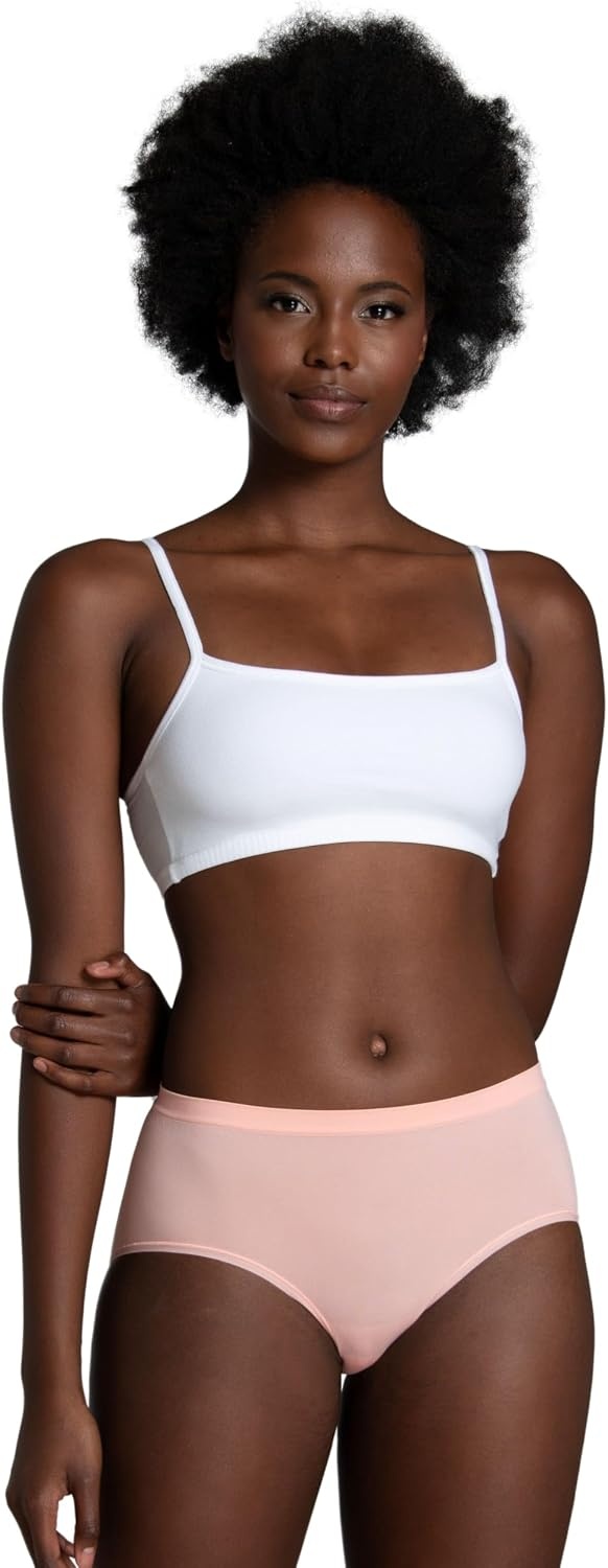 image:imageFruit of the Loom Womens No Show Seamless Underwear Amazing Stretch amp No Panty Lines Smooth Under ClothesBrief 6 Pack Colors May Vary