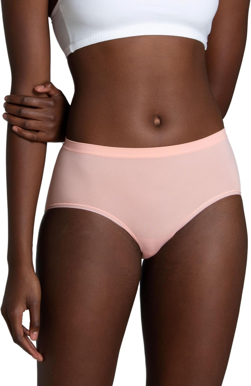 image:imageFruit of the Loom Womens No Show Seamless Underwear Amazing Stretch amp No Panty Lines Smooth Under ClothesBrief 6 Pack Colors May Vary
