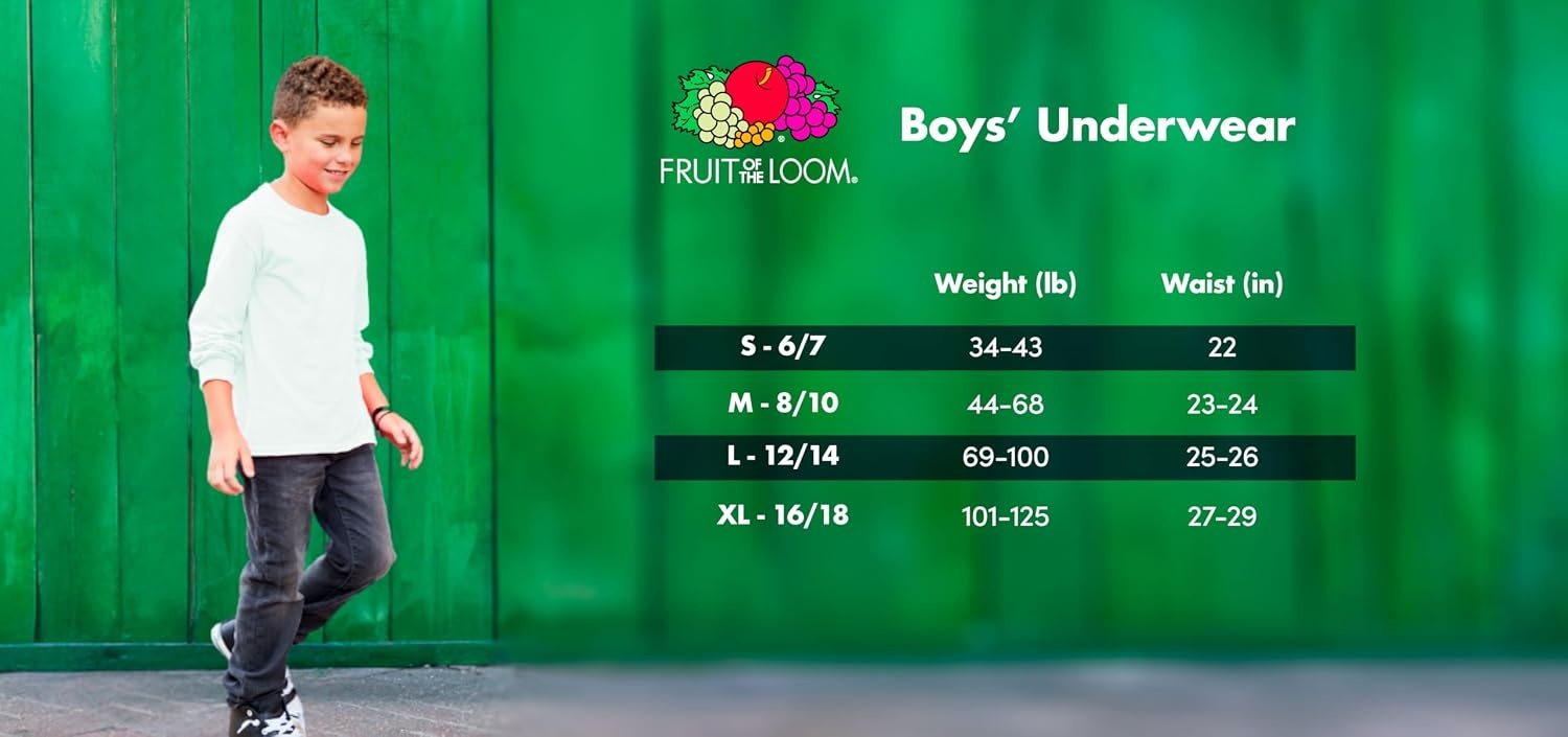 image:imageFruit of the Loom Boys and Toddler Boxer Briefs Tag Free Underwear5 Pack Breathable Micro Mesh