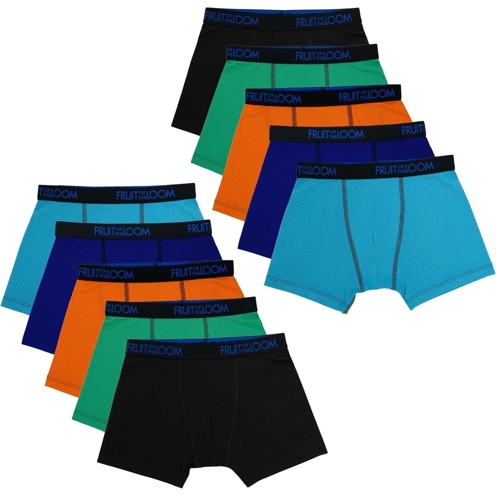 image:imageFruit of the Loom Boys and Toddler Boxer Briefs Tag Free Underwear10 Pack  Breathable Micro Mesh