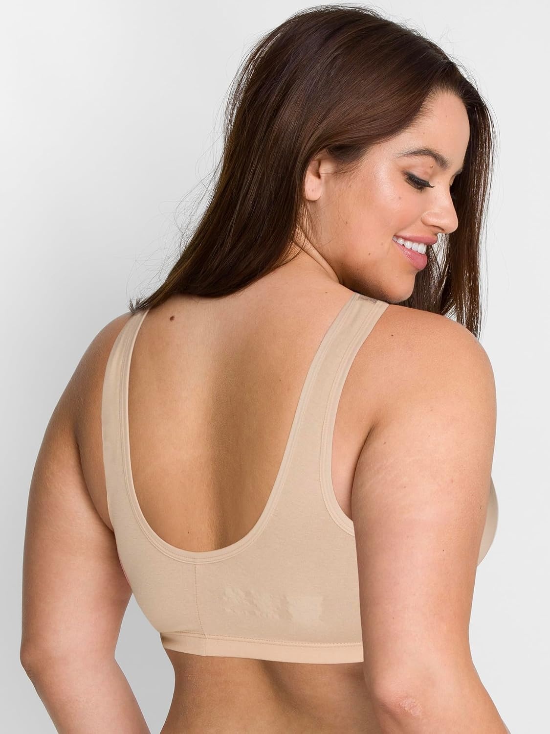 image:imageFruit of The Loom Womens Comfort Front Close Sport Bra with Mesh StrapsSand