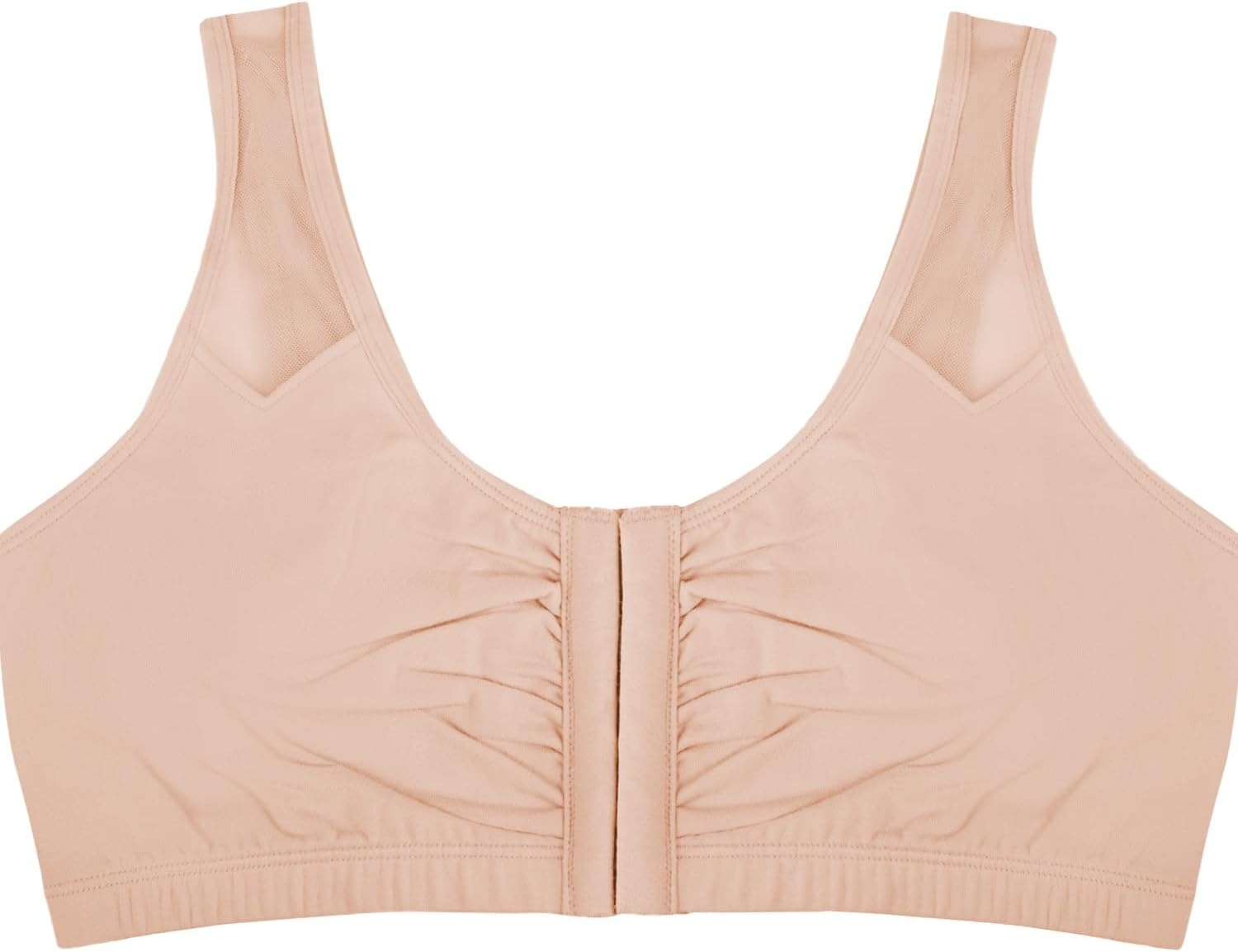 image:imageFruit of The Loom Womens Comfort Front Close Sport Bra with Mesh StrapsSand