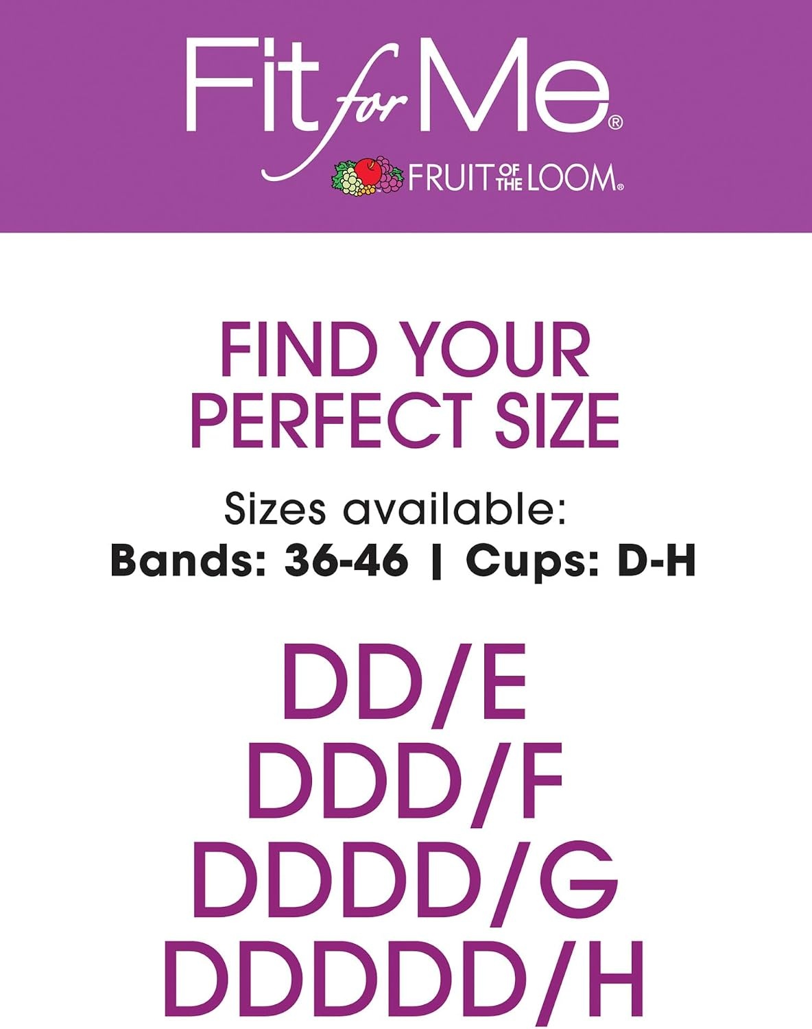 image:imageFruit of The Loom Womens Fit for Me Collection Plus Size Cotton TShirt Bra Comfort amp Style for Every BodyDesert Dusk