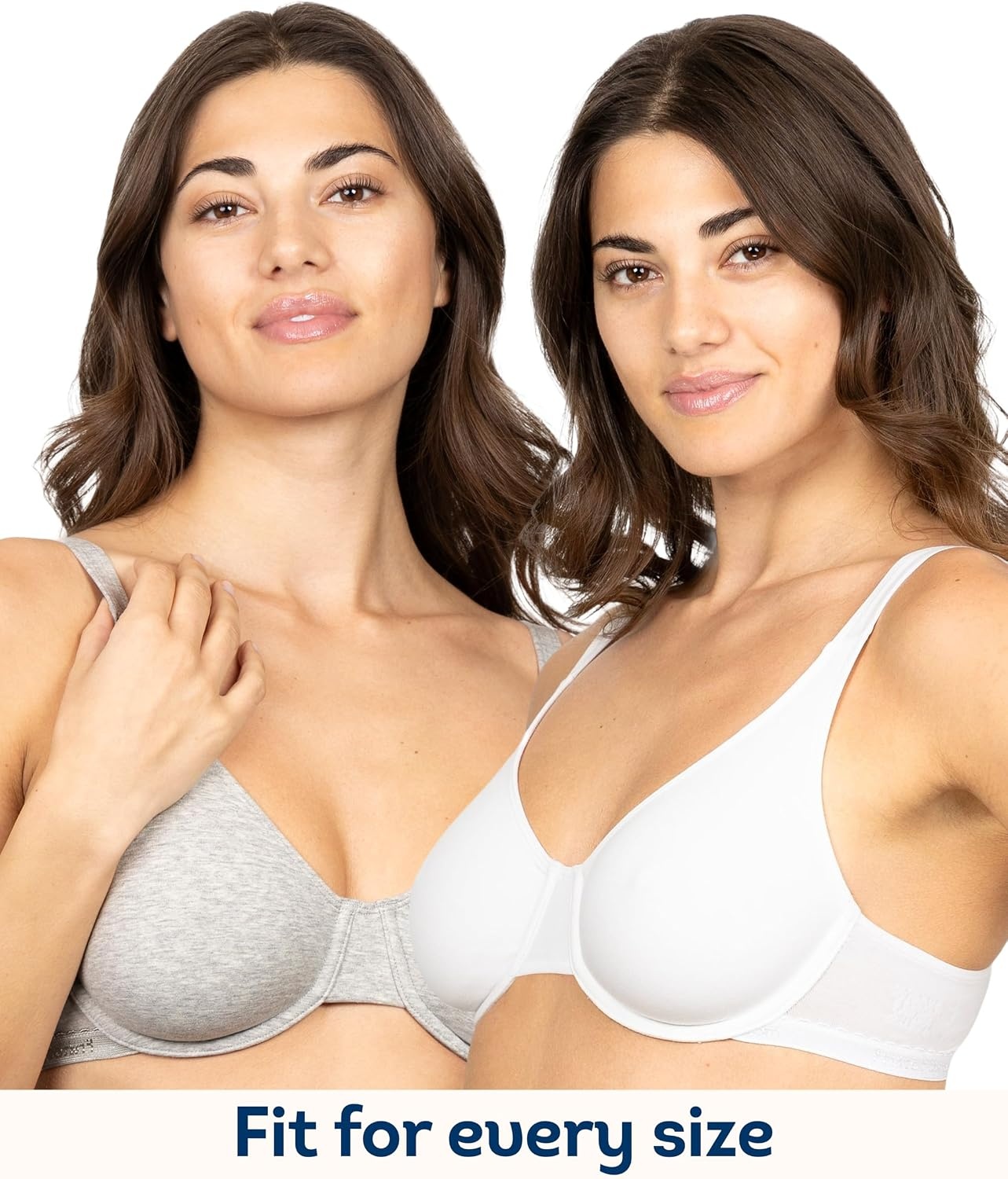 image:imageFruit of the Loom Womens Cotton Stretch Unlined Underwire Bra MultipackDesert DuskGreyLilac Whisper