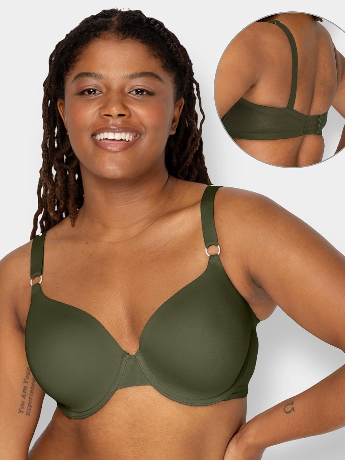 image:imageFruit of the Loom Womens Cotton TShirt Bra Underwire MultipackDesert DuskGrey HeatherOlive