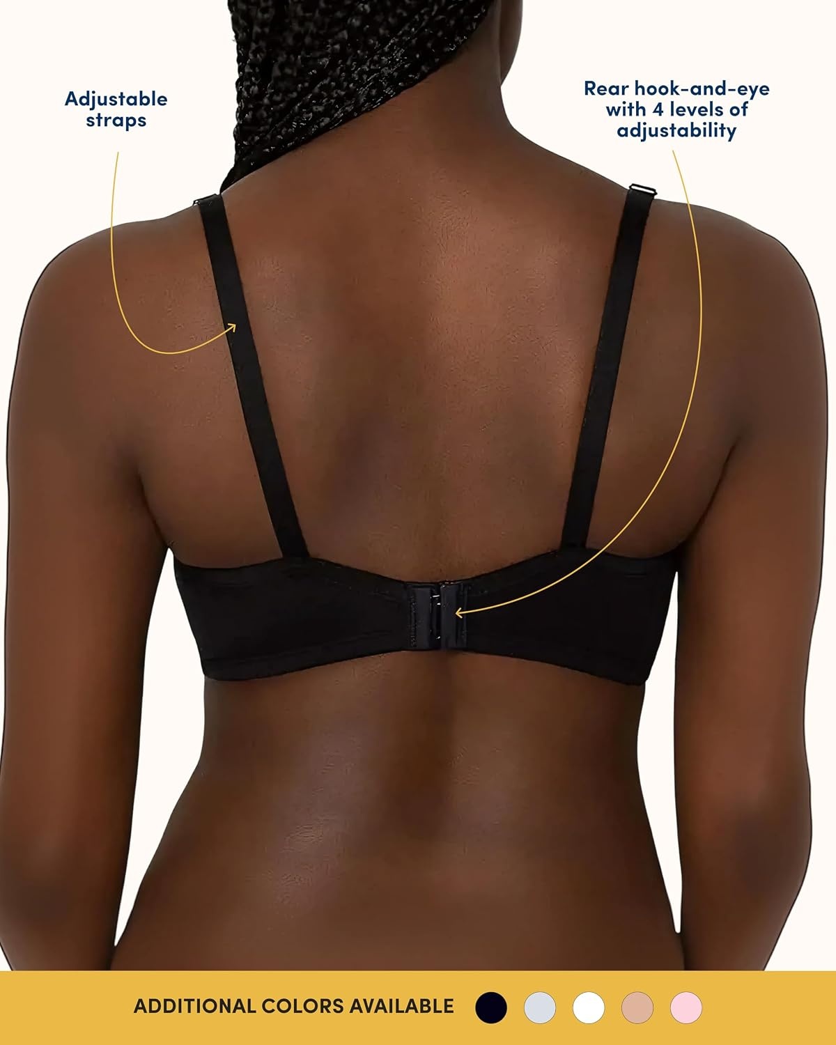 image:imageFruit of the Loom Womens Cotton TShirt Bra Underwire MultipackWhiteBlushing Rose