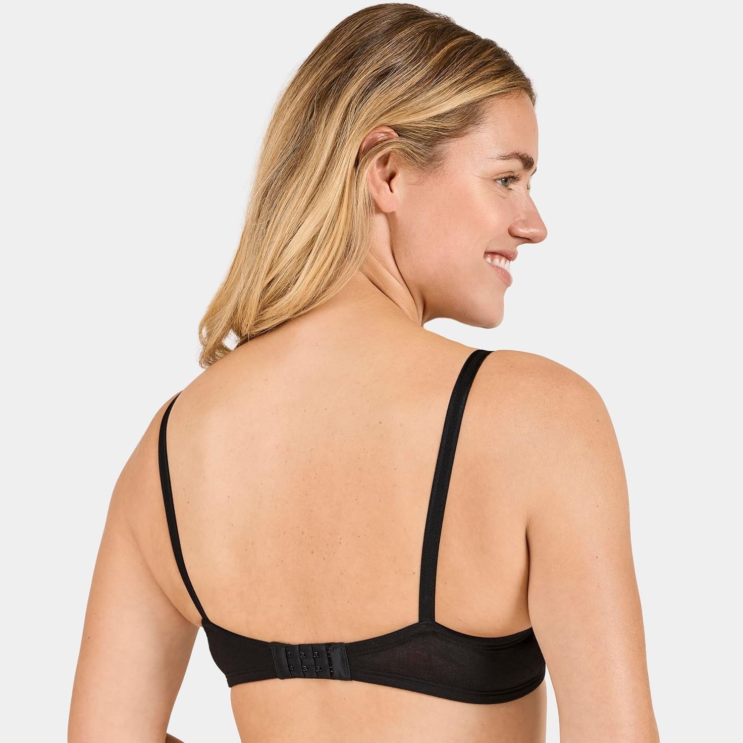 image:imageFruit of the Loom Womens Everyday Cotton Pushup BraBlackWhiteHeather Grey