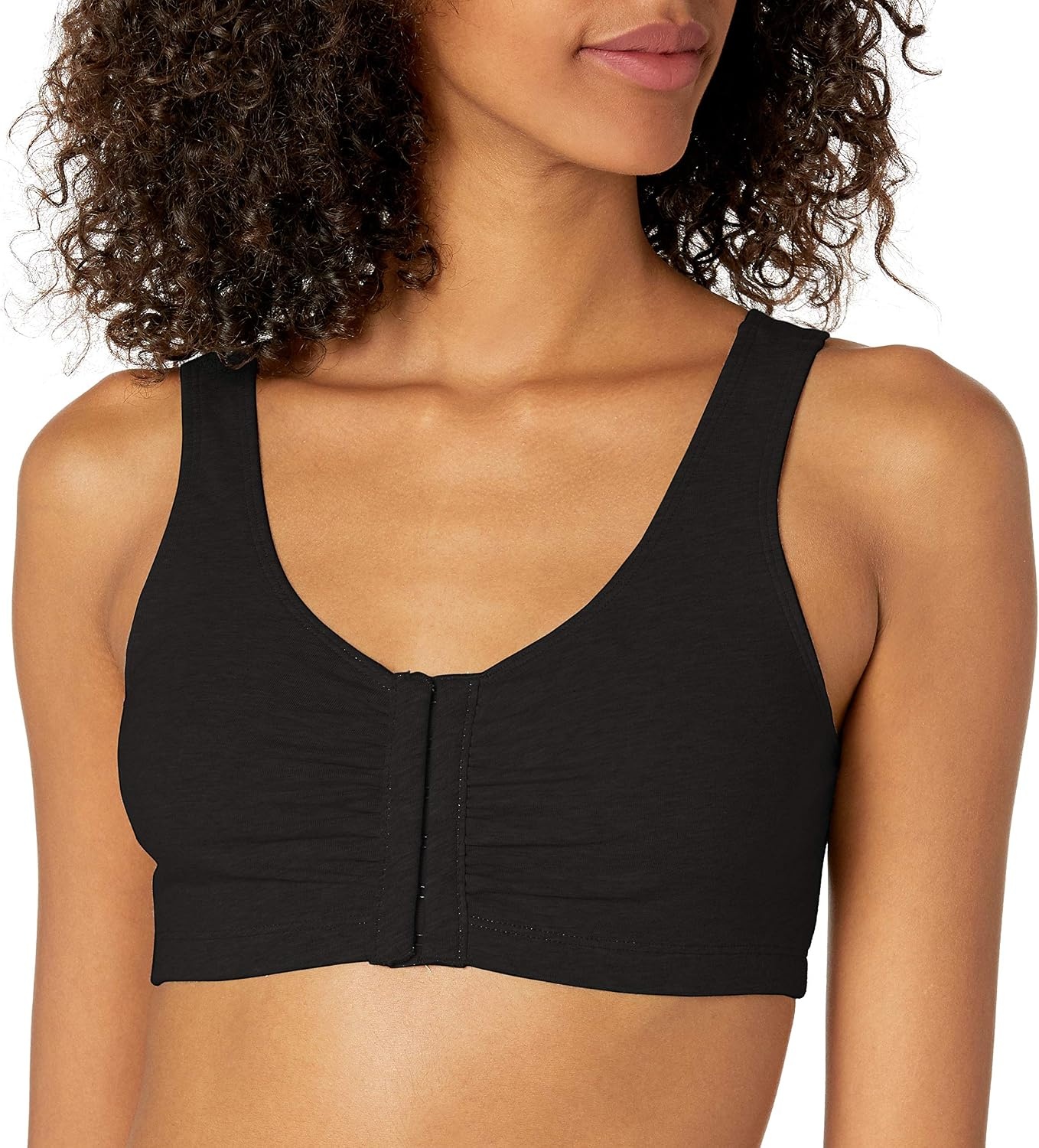 image:imageFruit of the Loom Womens FrontClose Sports Bra MultiPackBlack Hue