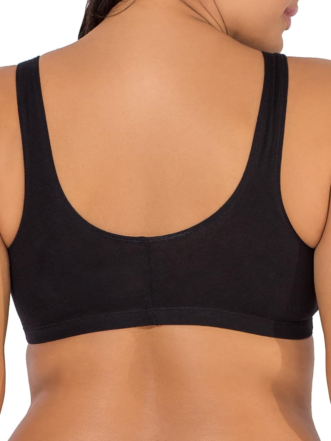 image:imageFruit of the Loom Womens FrontClose Sports Bra MultiPackBlack Hue