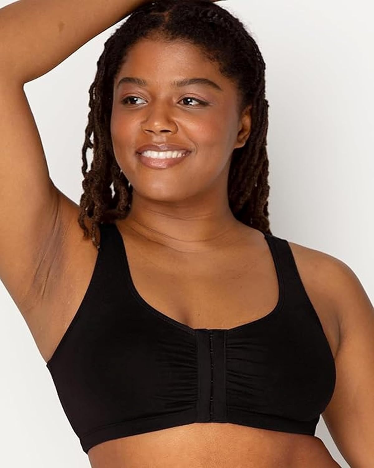 image:imageFruit of the Loom Womens FrontClose Sports Bra MultiPackBlack Hue