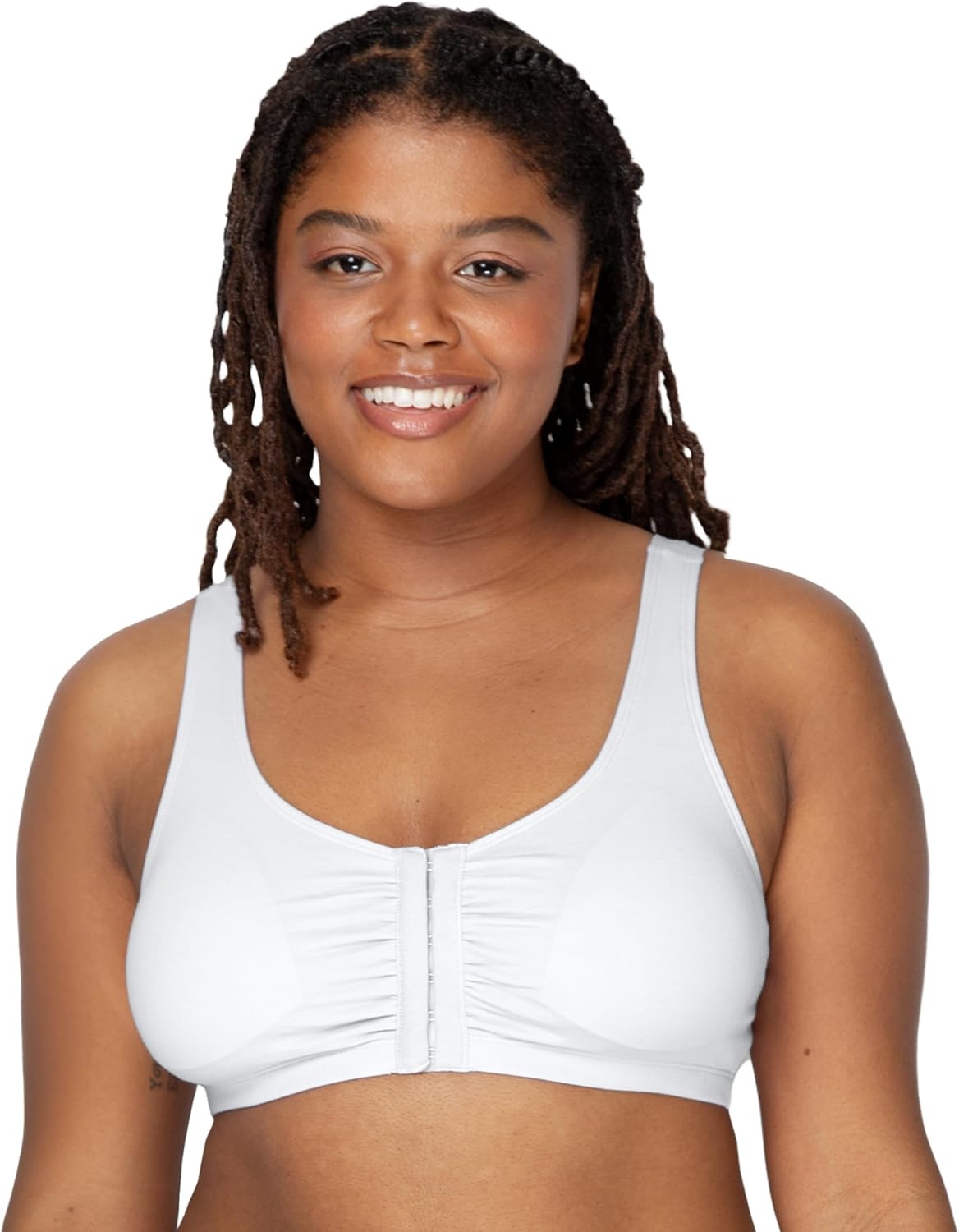 image:imageFruit of the Loom Womens FrontClose Sports Bra MultiPackWhite