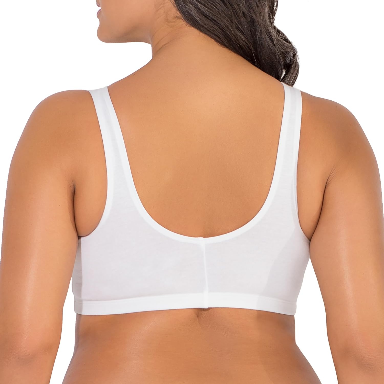 image:imageFruit of the Loom Womens FrontClose Sports Bra MultiPackWhite