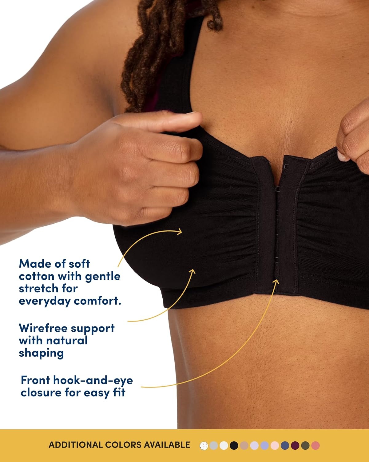 image:imageFruit of the Loom Womens FrontClose Sports Bra MultiPackWhiteBlushing Rose