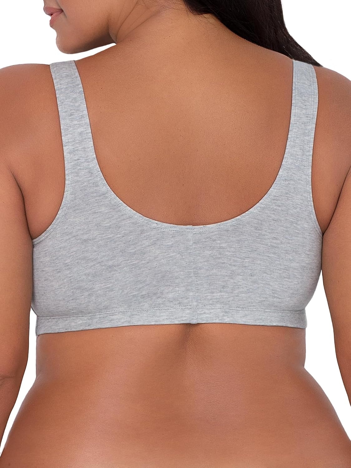 image:imageFruit of the Loom Womens MultiPack Front Close Sports BraBlushing RoseGrey HeatherWhite