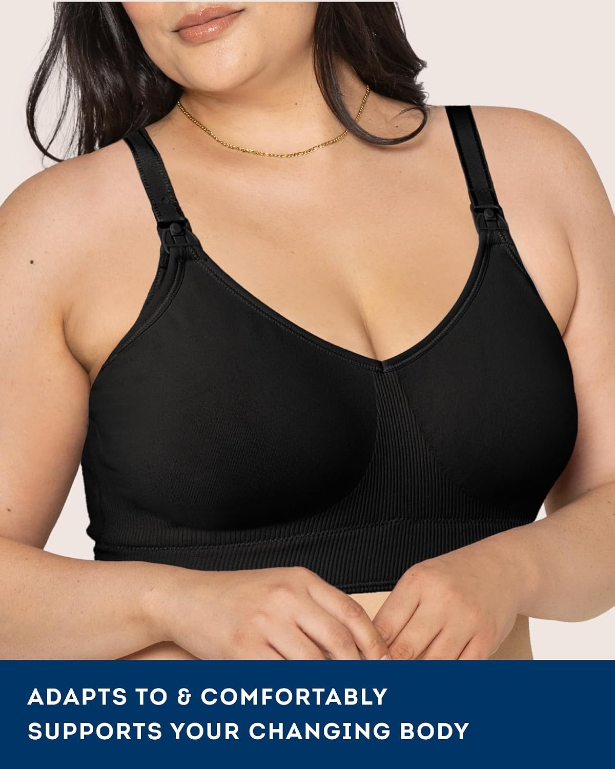 image:imageFruit of the Loom Womens Seamless Wireless Nursing amp Maternity BraBlack Hue