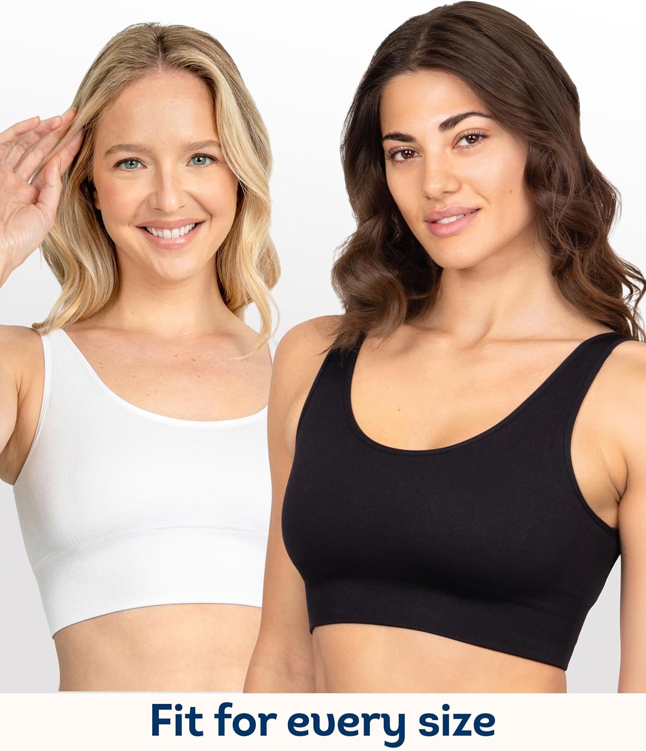 image:imageFruit of the Loom Womens Wireless Cotton Sports Bra MultipackBlack WhiteHeather Grey