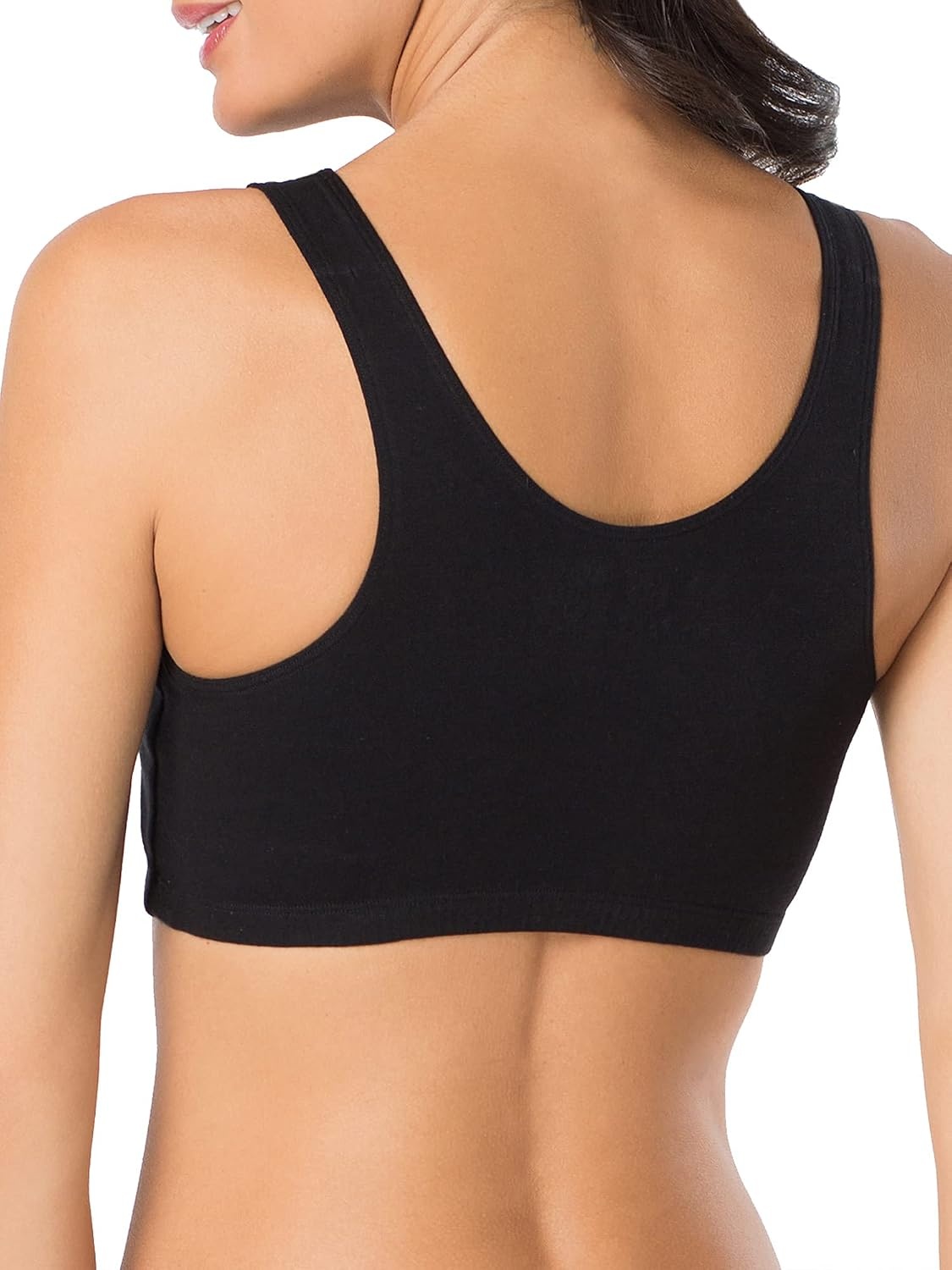 image:imageFruit of the Loom Womens Wireless Cotton Sports Bra MultipackBlackWhtWhtHeather Grey