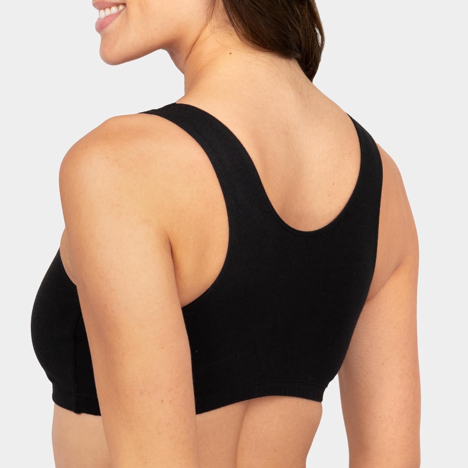 image:imageFruit of the Loom Womens Wireless Cotton Sports Bra MultipackCornflowerGreyBlackLilacWhiteHeather Grey