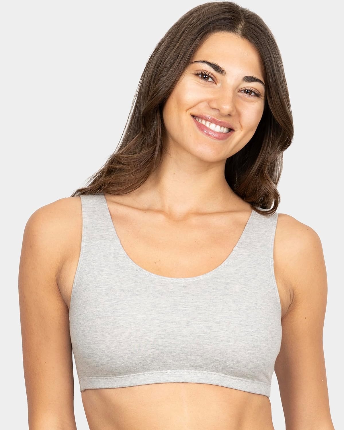image:imageFruit of the Loom Womens Wireless Cotton Sports Bra MultipackGreyGreyGrey