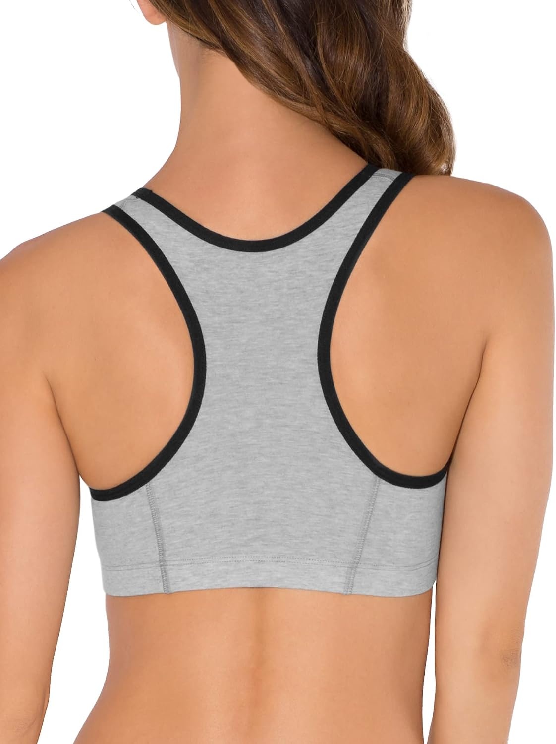 image:imageFruit of the Loom Womens Wireless Cotton Sports Bra MultipackHeather Grey W BlackWhiteBlackHeather Grey W BlackWhiteBlack