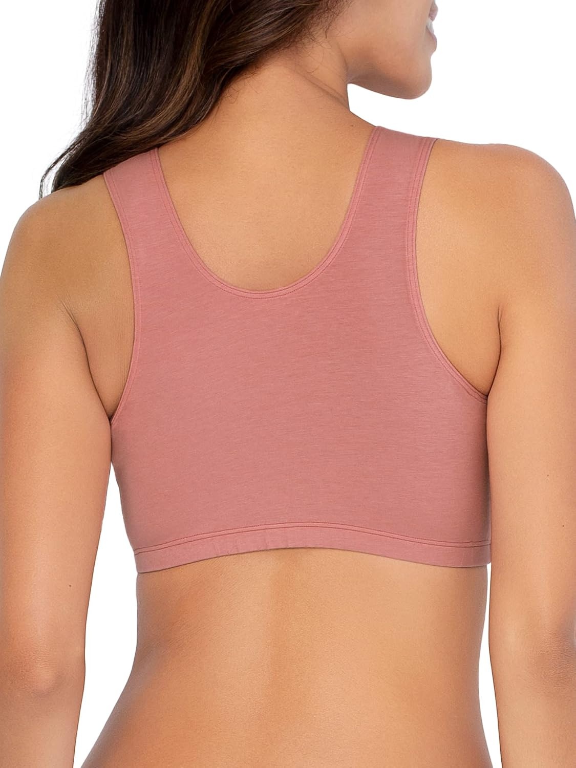 image:imageFruit of the Loom Womens Wireless Cotton Sports Bra MultipackHeather GreyDuskBlushing Rose