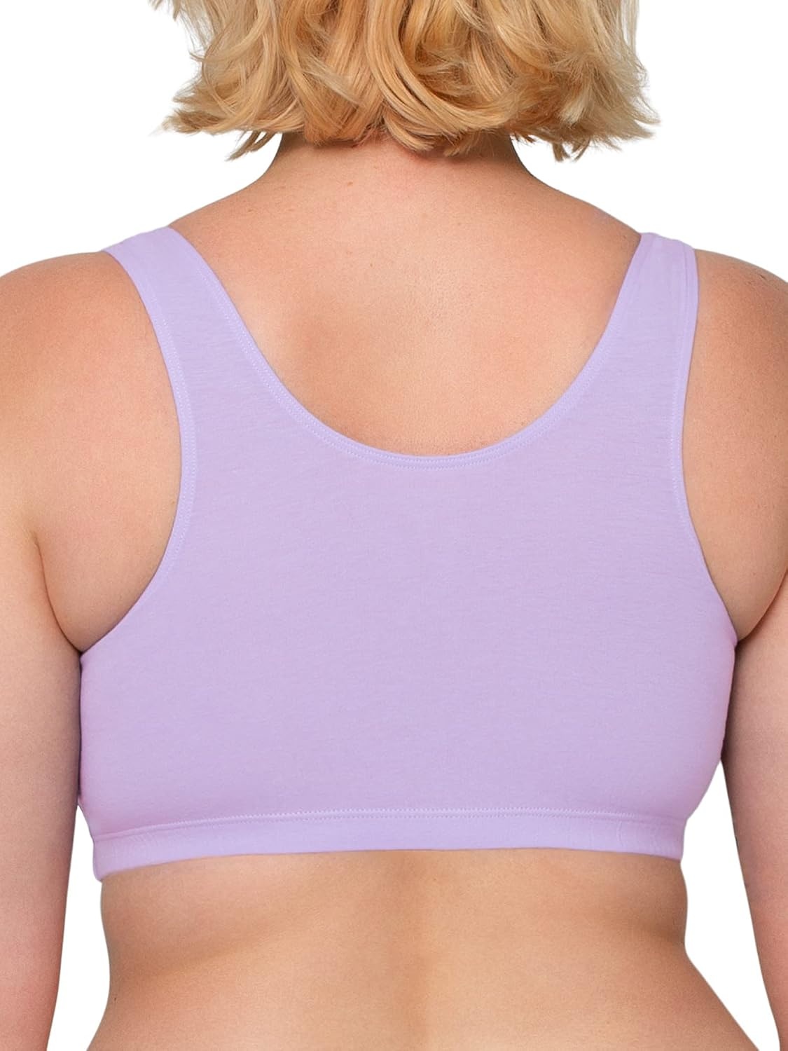 image:imageFruit of the Loom Womens Wireless Cotton Sports Bra MultipackLilac WhisperWhiteGrey Heather