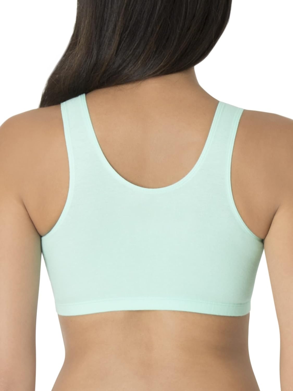 image:imageFruit of the Loom Womens Wireless Cotton Sports Bra MultipackMint ChipWhiteGrey Heather