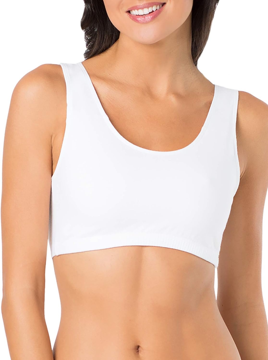 image:imageFruit of the Loom Womens Wireless Cotton Sports Bra MultipackMint ChipWhiteGrey Heather