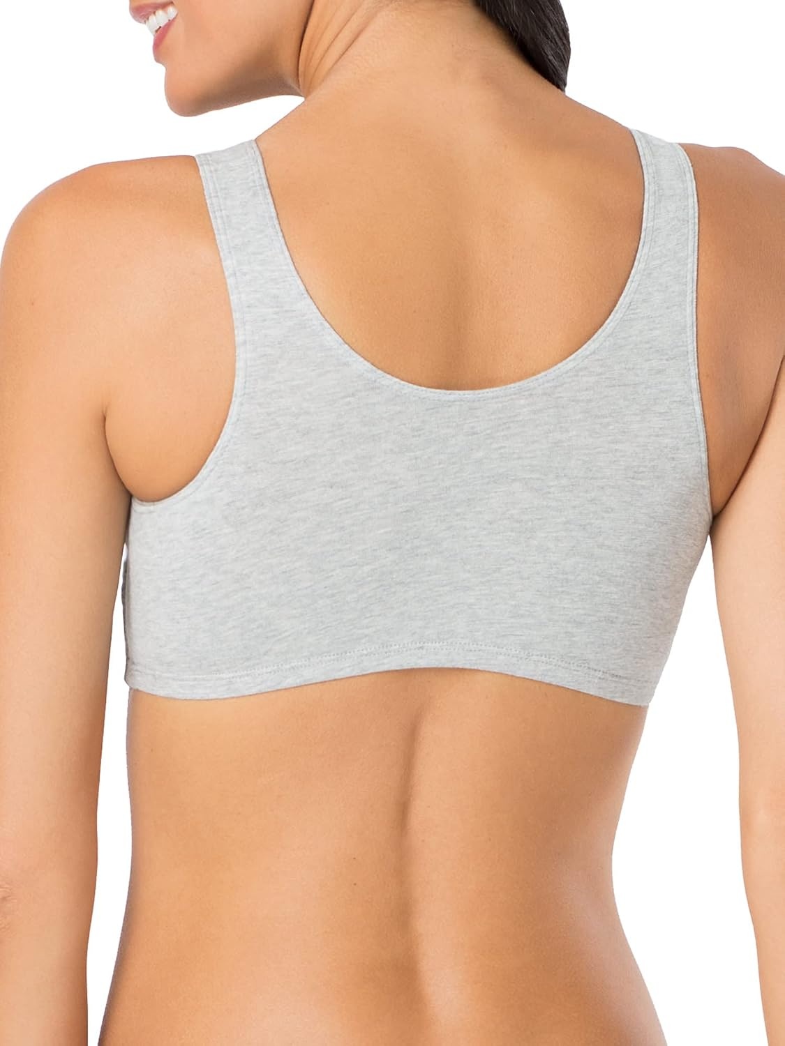 image:imageFruit of the Loom Womens Wireless Cotton Sports Bra MultipackMint ChipWhiteGrey Heather