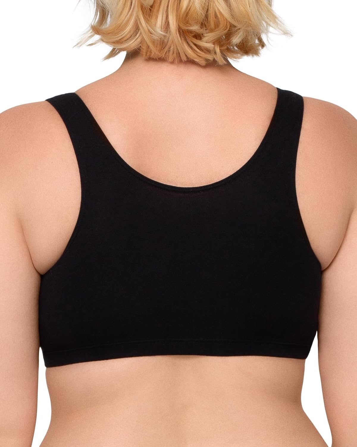 image:imageFruit of the Loom Womens Wireless Cotton Sports Bra MultipackWhiteSandBlack