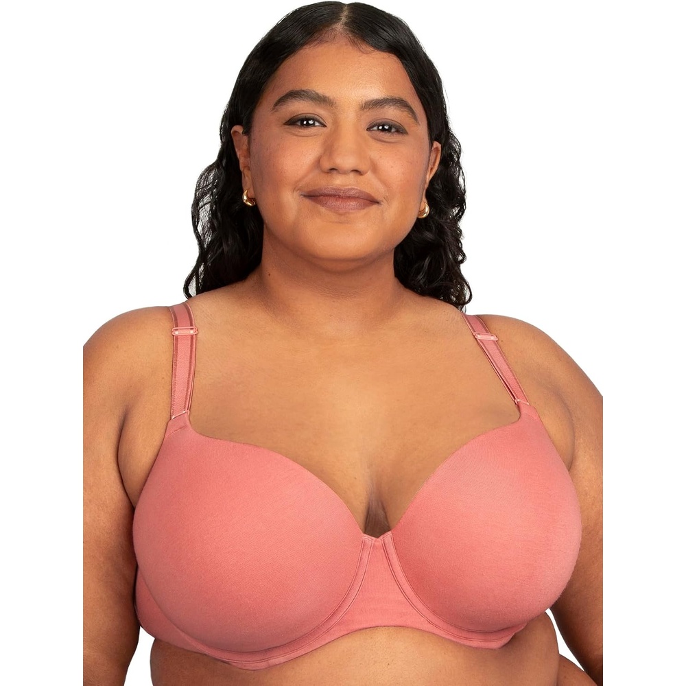 image:imageFruit of The Loom Womens Fit for Me Collection Plus Size Cotton TShirt Bra  Comfort amp Style for Every BodyDesert Dusk