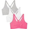 Neon Pink Heather/White/Grey